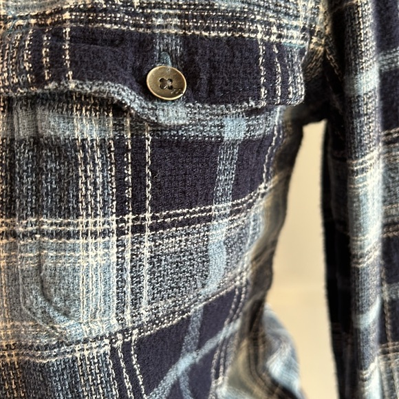 Blue Plaid Women's shirt - Picture 2 of 6